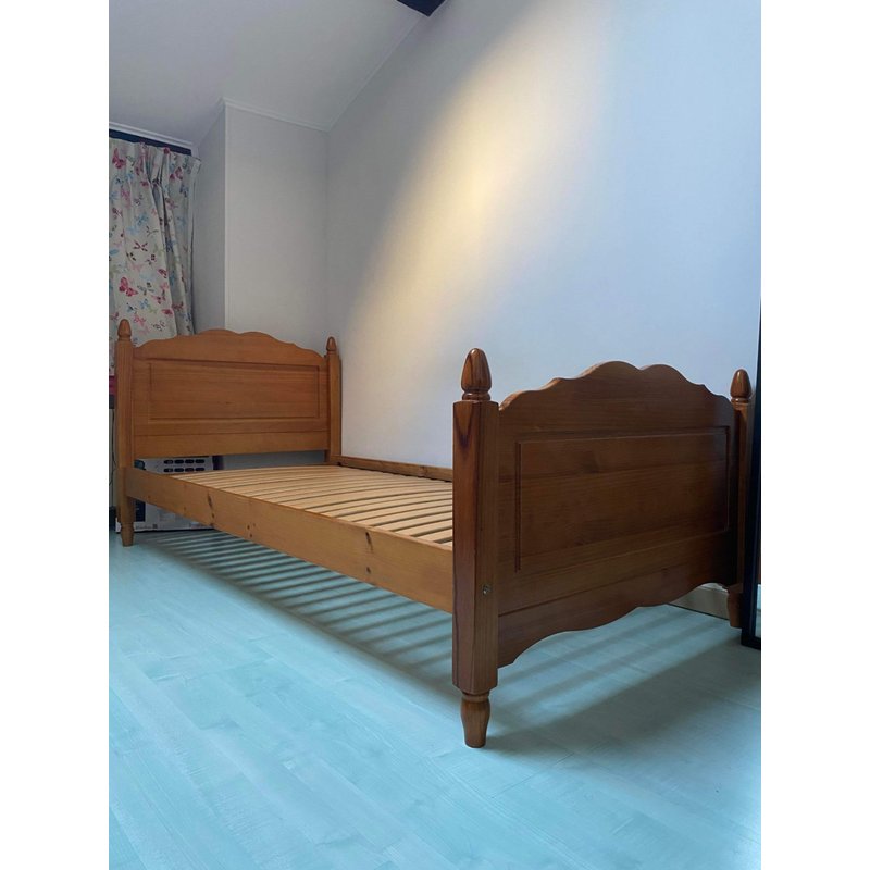 Lit 1 Pers En Pin Massif