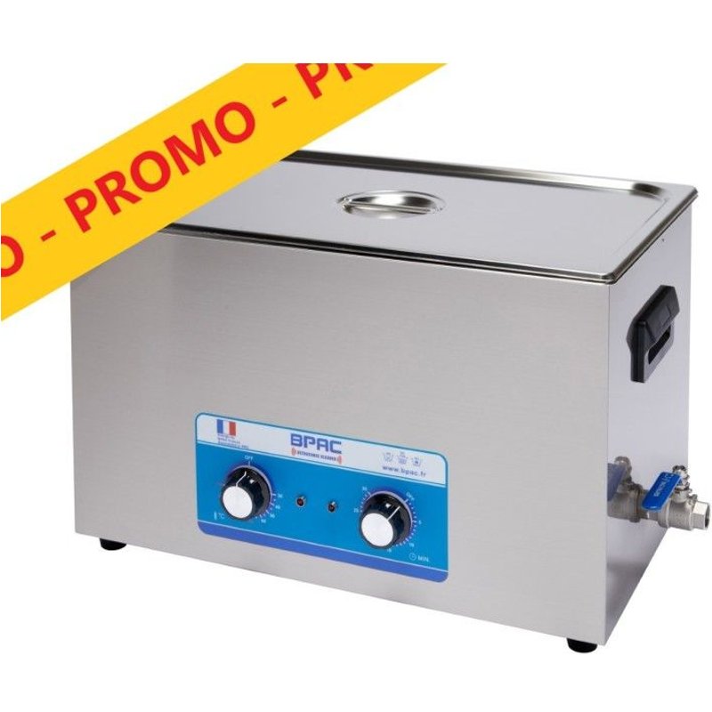 Bac à ultrasons analogique 30L 600W