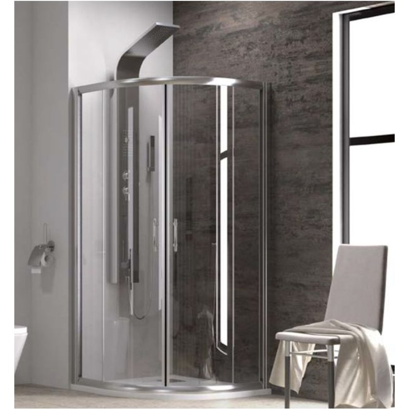 Parois De Douche Semi-circulaire Flora 200 80x80 / 90x90 H190 Cm