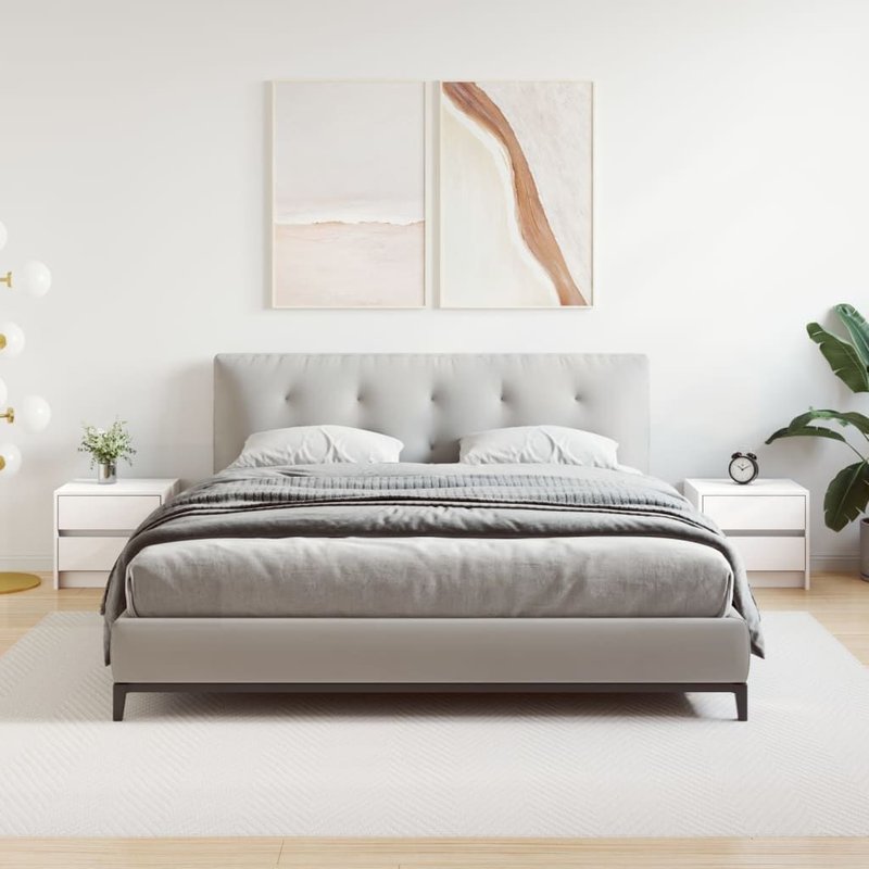 Vidaxl Tables De Chevet 2 Pcs Blanc 40x31x35,5 Cm Bois De Pin Massif