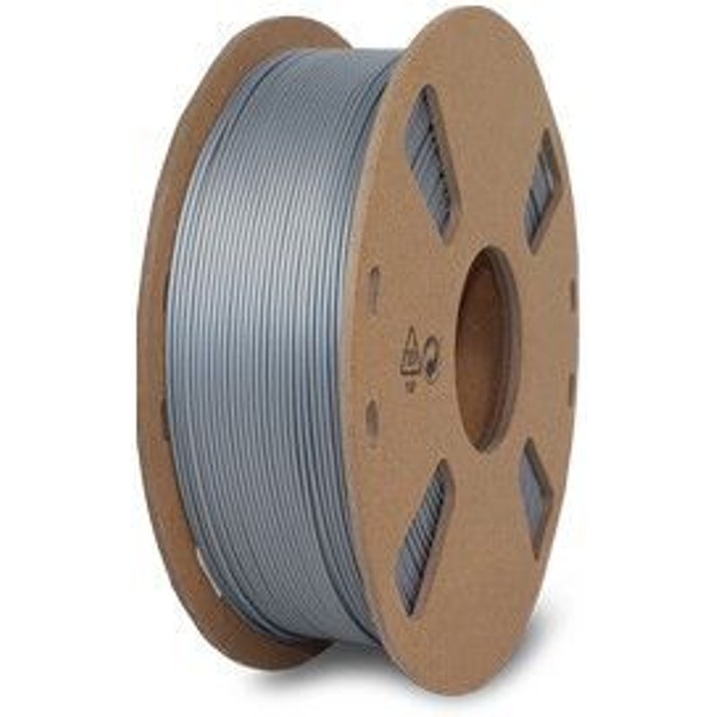 Hamlet HP3DR-PLSL matériel d'impression 3D Acide polylactique (PLA) Argent 1 kg