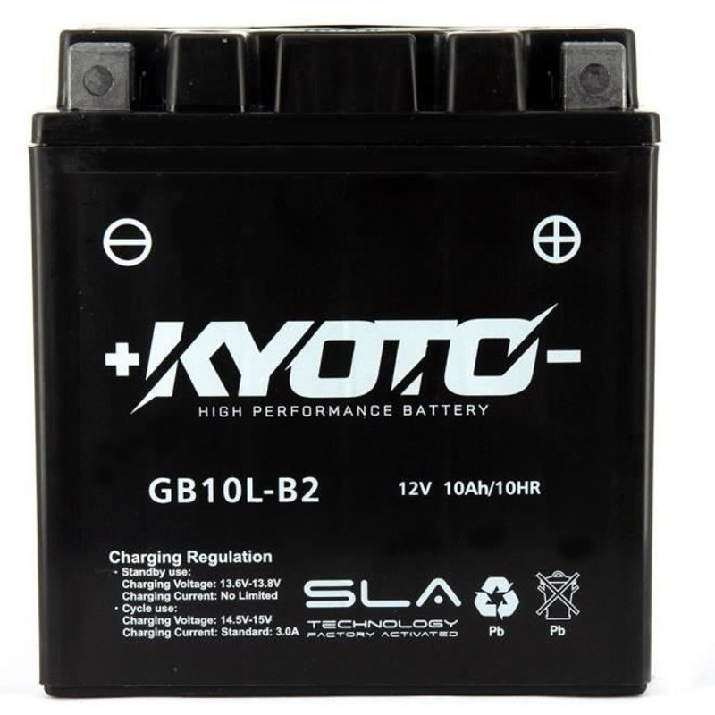 Batterie Kyoto GB10L-B2 SLA AGM prête à l'emploi