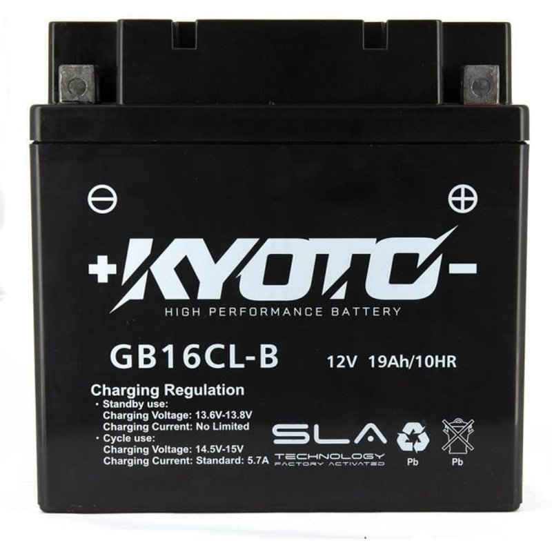 Batterie Kyoto GB16CL-B SLA AGM prête à l'emploi