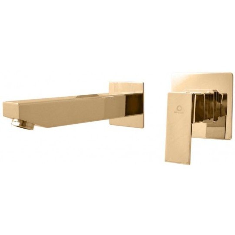 Mitigeur lavabo mural à encastrer LOIRA-Doré---Doré