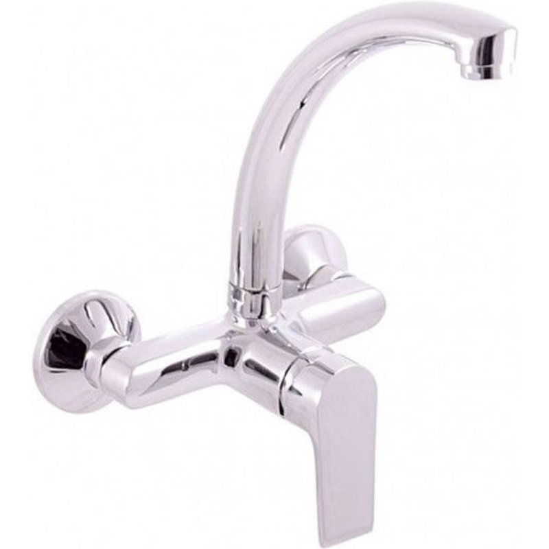 Mitigeur évier mural COLORADO en laiton chromé--