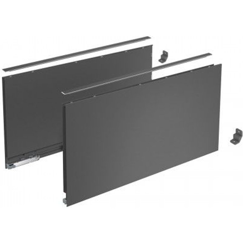Côtés pour tiroir casserolier AvanTech You anthracite - H251 x L650 mm HETTICH