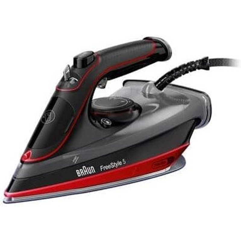 Braun SI 5057 RD Fer À Vapeur Semelle En Céramique 2700 W Noir, Rouge