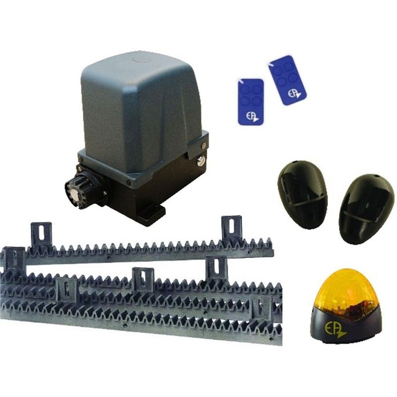 Kit Motorisation Portail Coulissant EA CONFORT CL610 - pour portails 400 kg max, 230 V, fins de course magnétiques, 40 cycles / jour