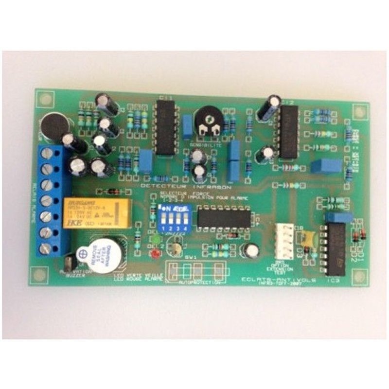 Détecteur électronique infrason double protection - pour alarme filaire 12V pour porte ou fenêtre