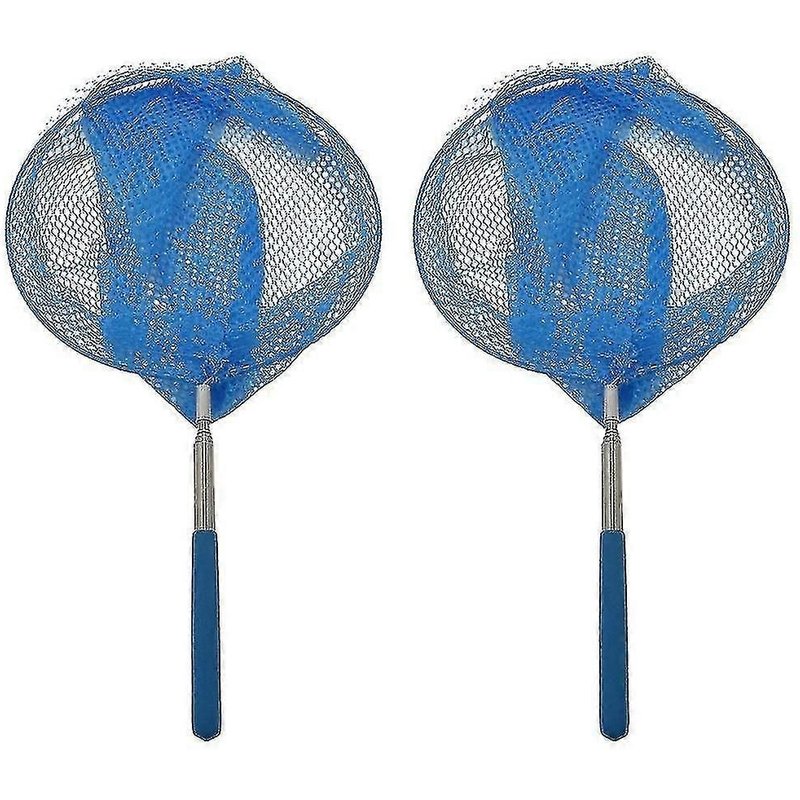 Lot De 2 Filets De PĂȘche TĂ©lescopiques En Acier Inoxydable Pour Attraper Des Papillons
