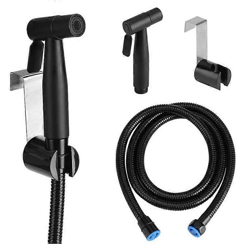 Robinet de bidet en laiton noir Ula, pulvérisateur de bidet de toilette portable, robinet de bidet d'eau chaude et froide, mélangeur de salle de bain, valve Shattaf, douche hygiénique