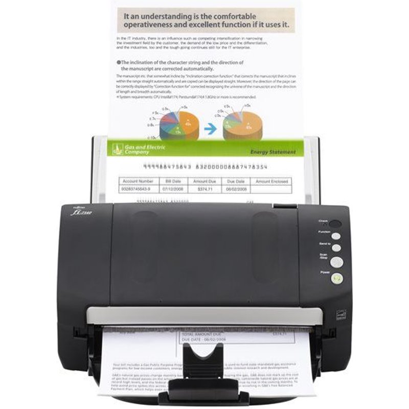 Fujitsu fi-7140 - Scanner de documents - CCD Double - Recto-verso - 216 x 355.6 mm - 600 dpi x 600 dpi - jusqu'à 40 ppm (mono) / jusqu'à 40 ppm (couleur) - Chargeur automatique de documents (80...