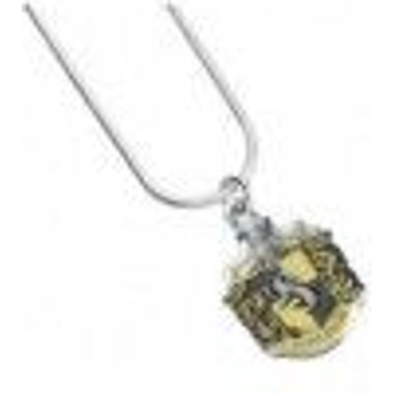 Harry Potter - Pendentif Et Collier Plaqués Argent Hufflepuff