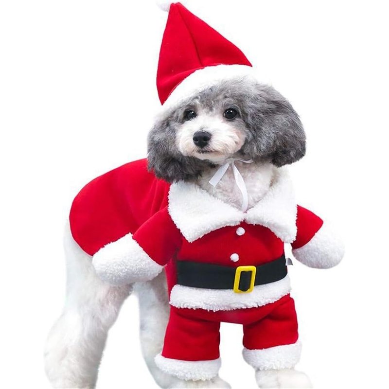 Costume De Noël Pour Animal Domestique, Costume De Père Noël Pour Chien Et Chat Taille: M