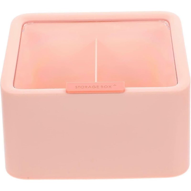 Distributeur de cotons-tiges, organiseur de rangement pour salle de bain, avec couvercle transparent, compatible H