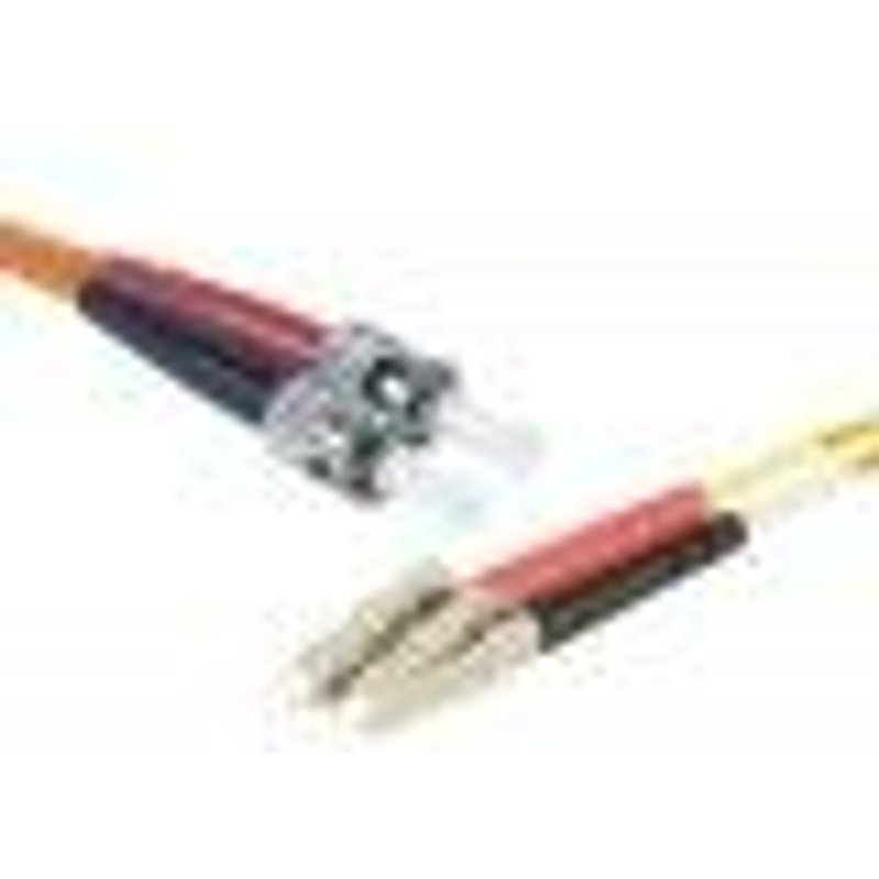 exertis Connect - Cordon de raccordement - LC multi-mode (M) pour ST multi-mode (M) - 5 m - fibre optique - duplex - 62,5 / 125 microns - OM1 - orange
