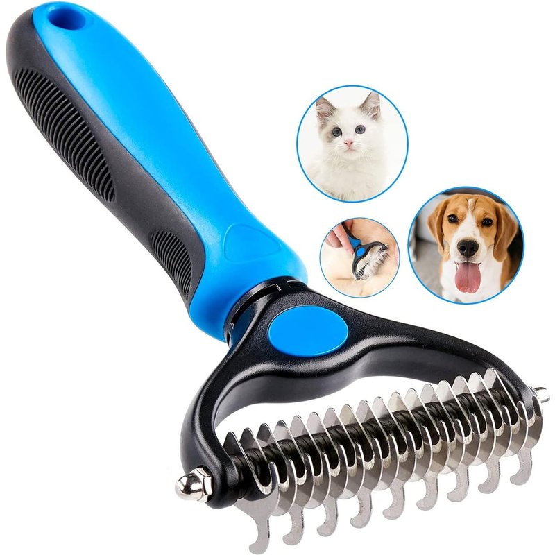 Brosse Chien Brosse Chat Peigne Déméloir Chien Professionnel Et Brosse Chien Poil Long Râteau De Toilettage Pour Chien Et Chat Enlever Le Sous-Poil Des Animaux De Compagnie