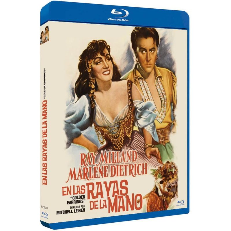 Les Anneaux D'or / Golden Earrings / En Las Rayas De La Mano - Blu-Ray Exclusif Import Espagne Avec Sous-Titres Français Inclus Et Jaquette, Menu Disc En Espagnol