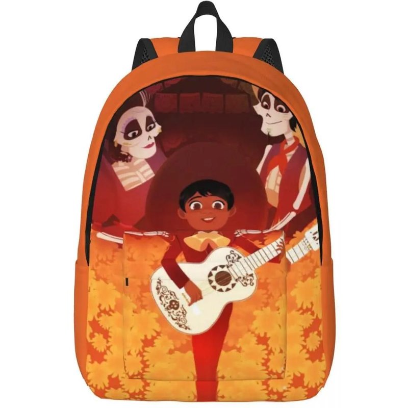 Sac Ă dos en toile personnalise avec impression 3D du film Miguel Riveras pour filles et garcons, sac de voyage pour l'ecole, cartable pour ordinateur portable de 15 pouces