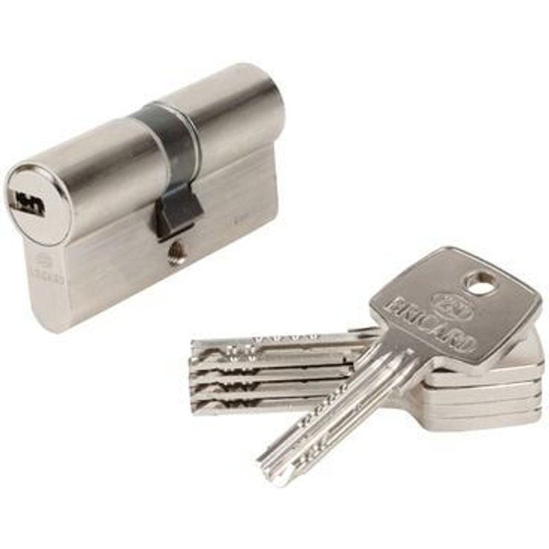 Bricard - Cylindre débrayable Astral à 2 entrées 30 + 30 mm avec 5 clés - Multicolore