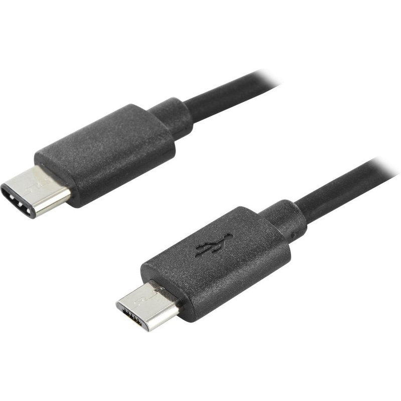 ASSMANN - Câble USB - Micro-USB de type B (M) pour USB-C (M) - USB 2.0 - 1.8 m - moulé - noir