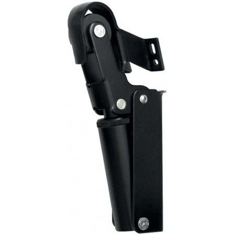 Amortisseur de fermeture de porte type FR en aluminium - noir - FR1 pour vantail 40 kg JUSTOR