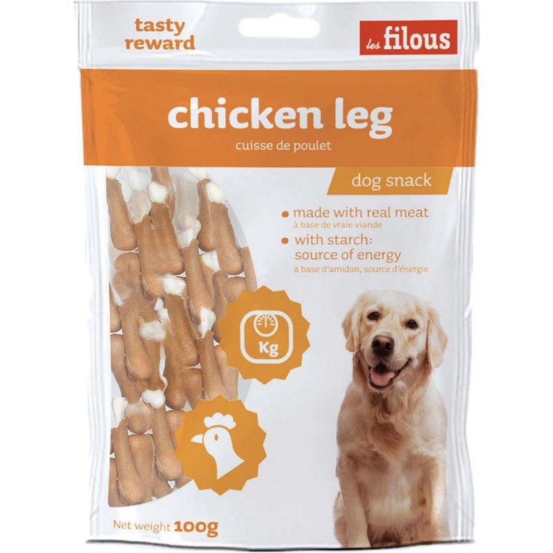 Friandises Pilons Poulet, Les Filous 100 Grammes , Pour Chiens