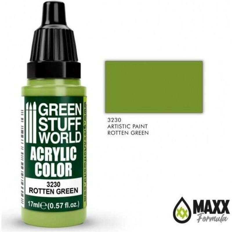 Green Stuff World For Models And Miniatures Acrylic Color Rotten Green 3230