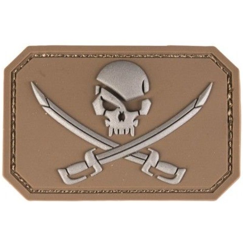 Patch 3d Pvc Squelette Et Sabre Coyote - Miltec