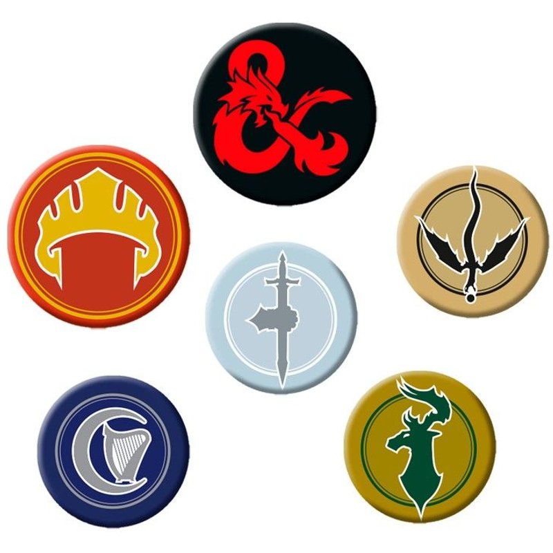Abystyle - Donjons Et Dragons Pack De Badges Factions