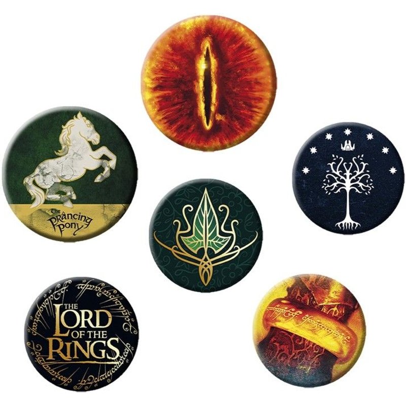 Abystyle - Lord Of The Rings Pack De Badges Symboles