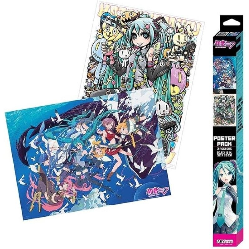 Abystyle - Hatsune Miku Set 2 Chibi Posters Series 2 (52 X 38cm)