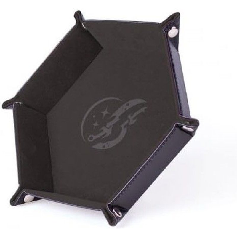 Piste De Dés - Dagues Furtives - Cuir Et Velours - Gris