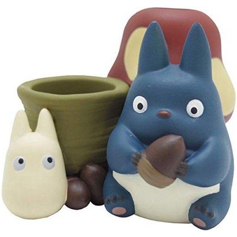 Figurine Pot Crayon Mon Voisin Totoro / Totoro Bleu Et Blanc