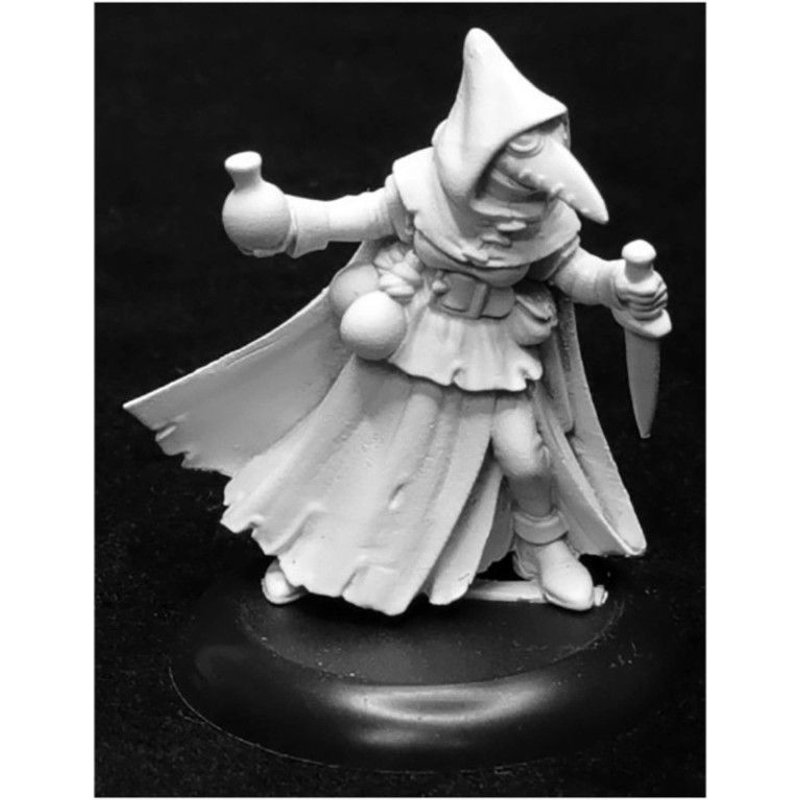 Reaper Dungeon Dwellers Sister Hazel, Plague Doctor Unpainted Metal Mini