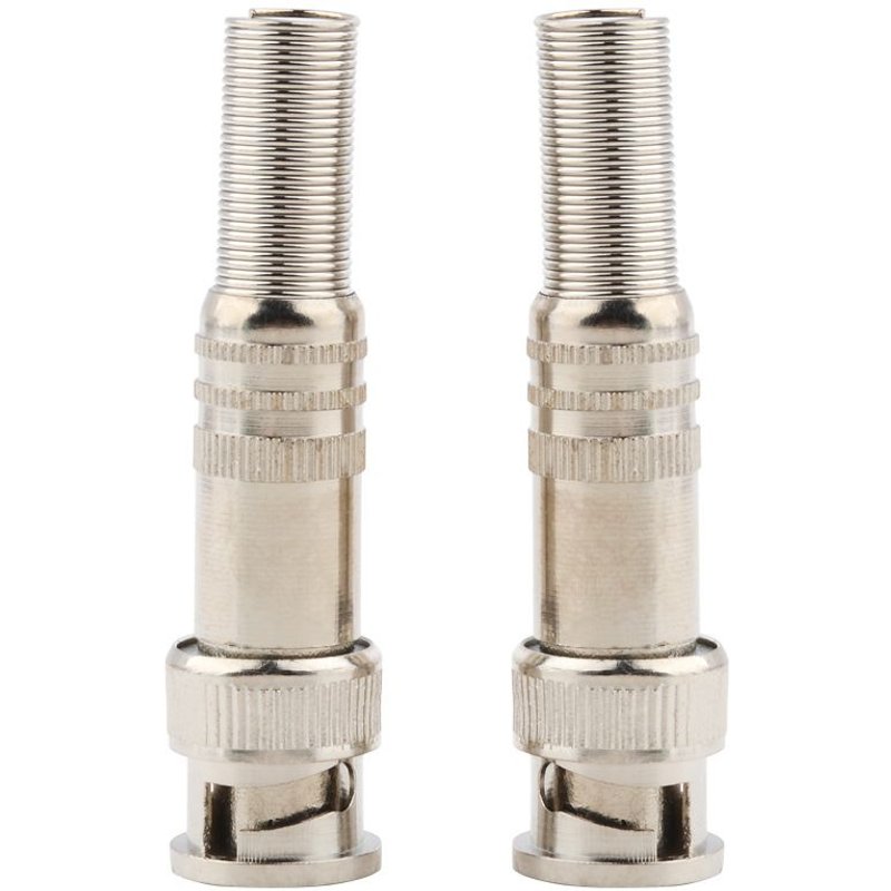 Connecteur vidéo BNC sans soudure 75-5 avec connecteur de caméra de vidéosurveillance à tête Q9 (2 pièces)