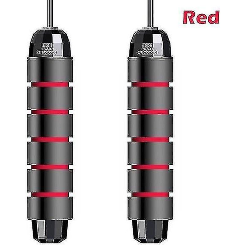 Corde À Sauter À Roulement À Fil Lesté Pour L'entraînement À La Perte De Graisse Corde À Sauter Pour Les Sports D'intérieur Et De Plein Air (Rouge)