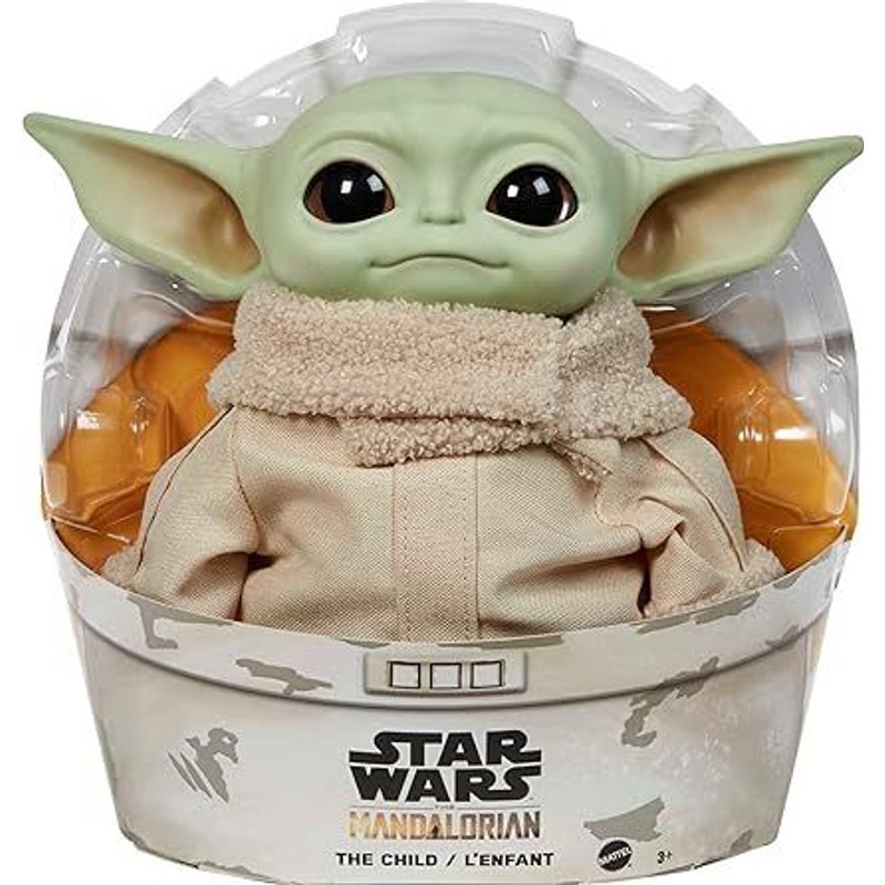 Star Wars Plush Toys, Grogu Soft Doll From The Mandalorian, 11-Inch Figure, Collectible Stuffed Animals For Kids