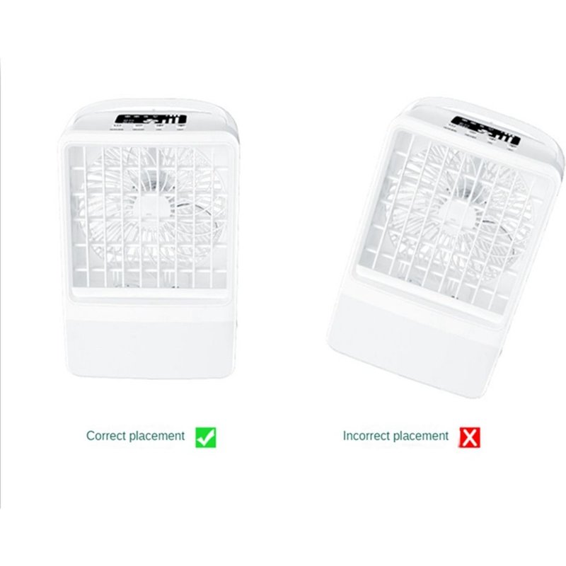 Ventilateur de Bureau Refroidi à L' Ventilateur de Climatisation USB Refroidisseur D'Air Portable RéFrigéRation Ventilateur Muet de PulvéRisation