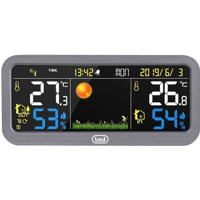 STATION METEO MULTIFONCTIONS GRAND ECRAN ME 3P20 RC TREVI