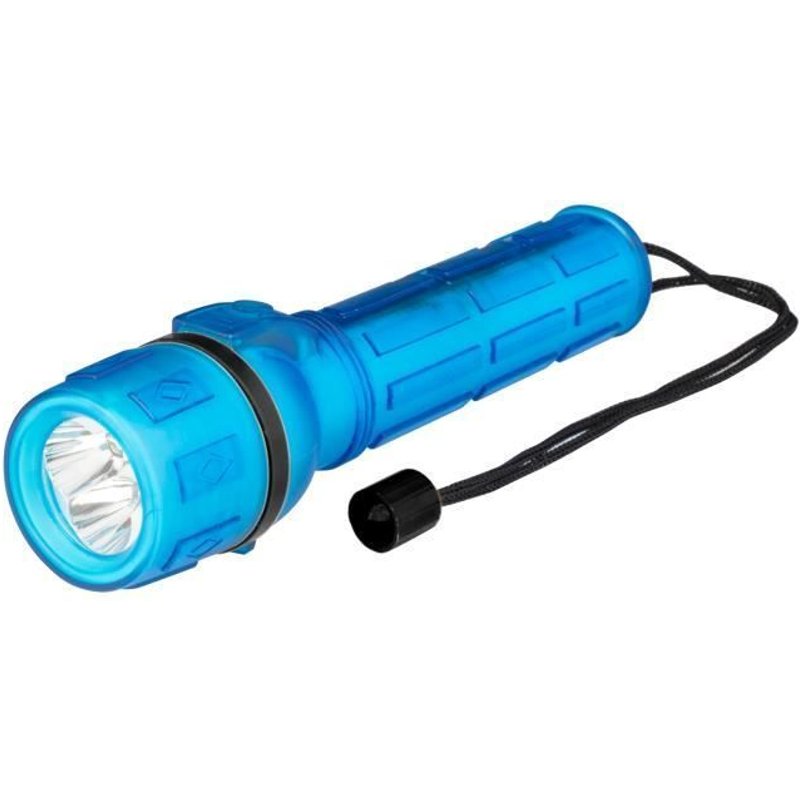 Poly Pool PP3150, Lampe torche, Bleu, Polymère, Caoutchouc, IP44, LED, 18 lm