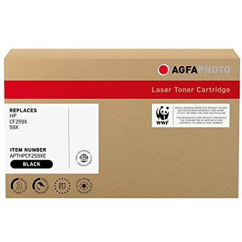 Compatible avec HP 59X (CF259X) Agfa Photo APTHPCF259XE Toner Noir