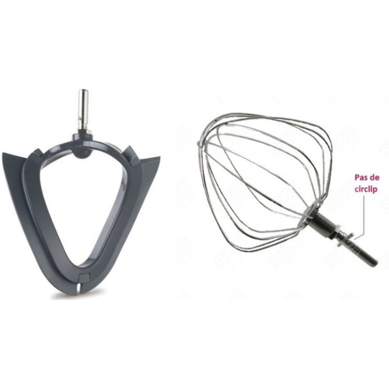 Batteur souple AT502 et fouet 9 fils Robot ménager (AWAT502002 KW711661 KENWOOD)