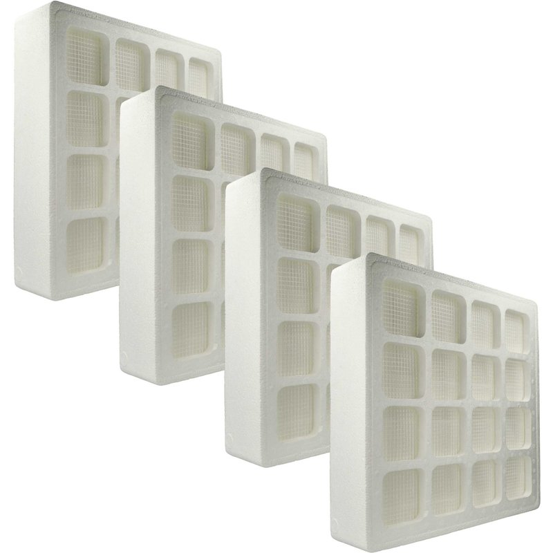 vhbw 4x Pré-filtre compatible avec IQAir HealthPro 250 NE, 100 NE, 250 purificateur d'air - plastique / toison, classe F8 blanc