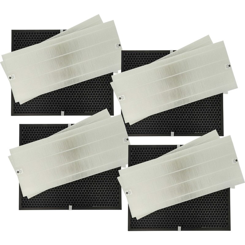 vhbw 8x Filtre compatible avec Winix P450, U450 purificateur d'air - filtre Ă charbon actif, filtre HEPA