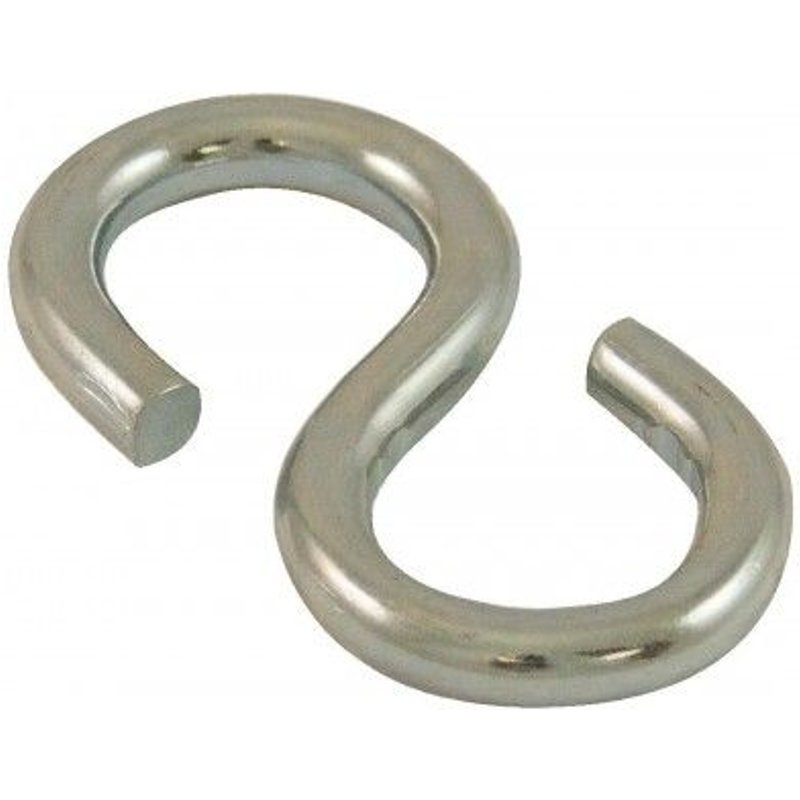 Esses symétriques en acier zingué fil Ø 5 mm - ouverture 5 mm - longueur 38 mm - par 25 PRAMAC