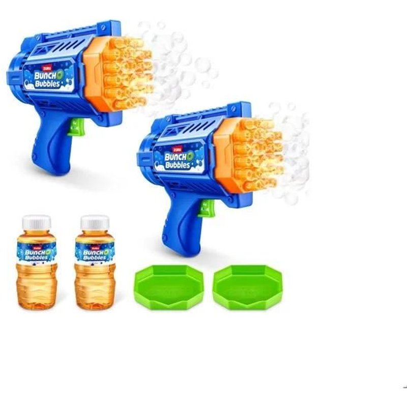 Zuru Lot De 2 Machine À Bulles Motorisée Pistolet À Bulles Pour Enfants Lance-Bulles Motorisé