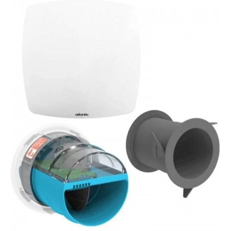 Kit e-Twist&Go pour VMC Hygrogenius - 1 piquage Ø80mm WC + 1 Bouche Line ATLANTIC