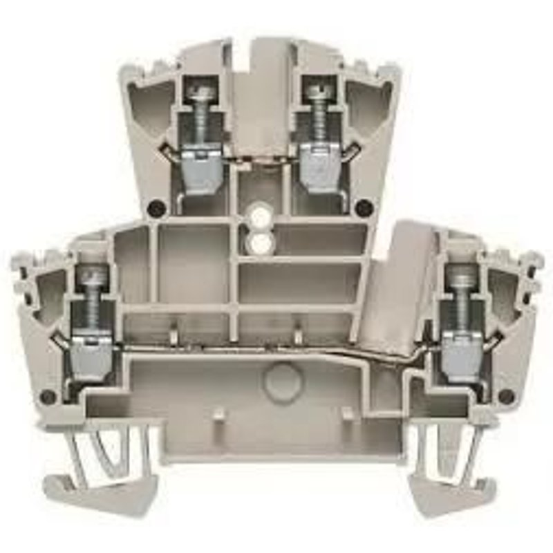 Bloc de jonction double étage - Weidmüller - WDK 2.5 - 100 pcs - Plastique - Intérieur