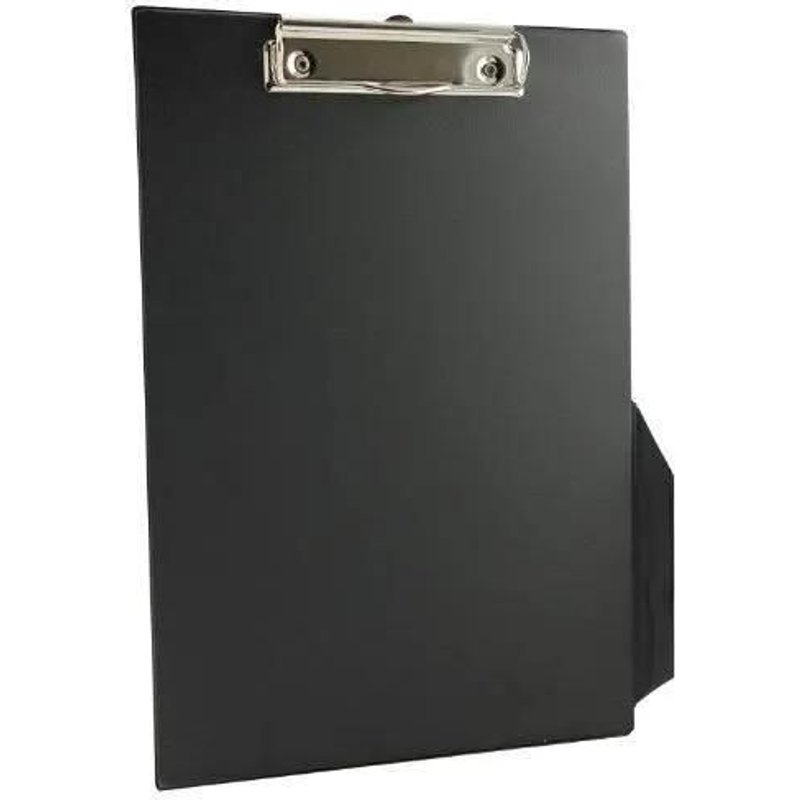 Planchette à Pince - Q-Connect - A4 - PVC - Noir - Idéale pour le bureau